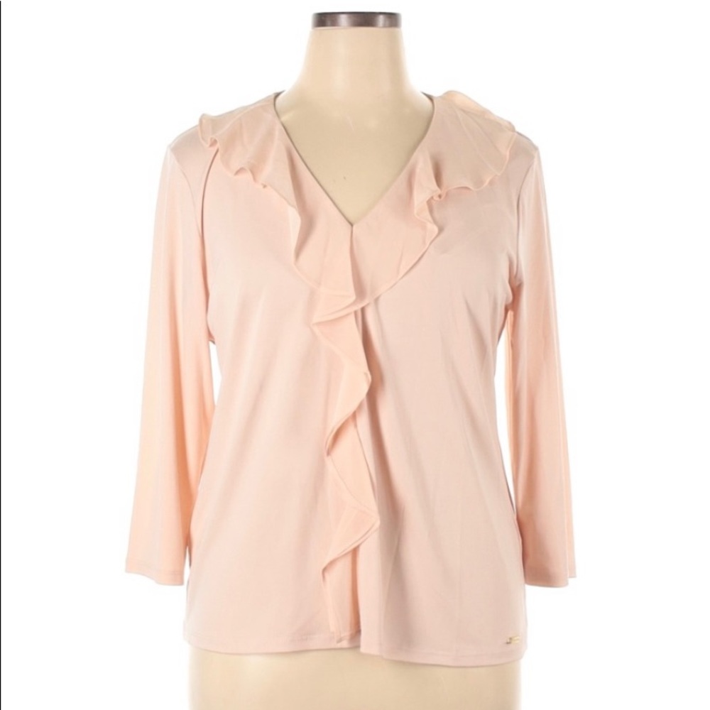 Calvin Klein 3/4 Sleeve Blouse Size XL